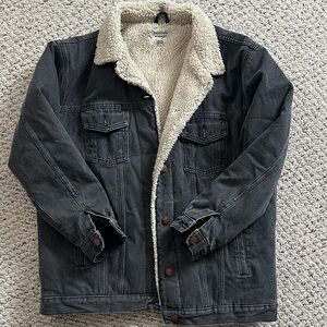 Wrangler women’s Dark Gray Sherpa Lined Jacket